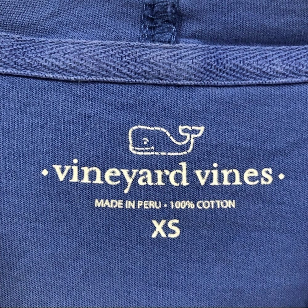 Vineyard Vines long sleeve sub whale tee hooded T-shirt women SIZE XS - Picture 3 of 9
